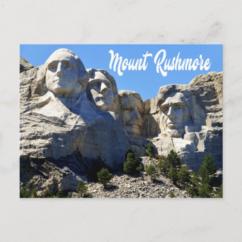 Mount Rushmore National Memorial South Dakota USA Postcard