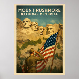 Mount Rushmore National Memorial V01 Poster