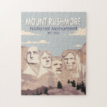Mount Rushmore National Monument South Dakota Jigsaw Puzzle<br><div class="desc">Mount Rushmore vector artwork design. It is a massive sculpture carved into Mount Rushmore in the Black Hills region of South Dakota.</div>