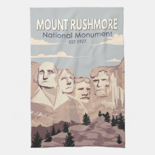 Mount Rushmore National Monument South Dakota Kitchen Towel