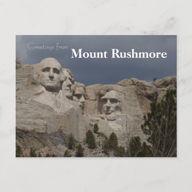 Mount Rushmore National Monument South Dakota Postcard (Front)