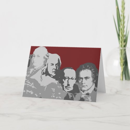 Mount Rushmore of Composers Greeting Card