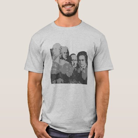 Mount Rushmore Of Composers T-shirt