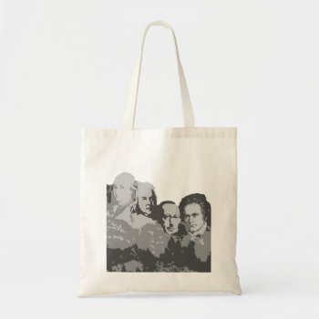 Mount Rushmore Of Composers Tote Bag by ChordsAndStrings at Zazzle