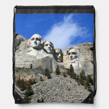 Mount Rushmore On A Clear Day Photo Drawstring Bag by Scotts_Barn at Zazzle