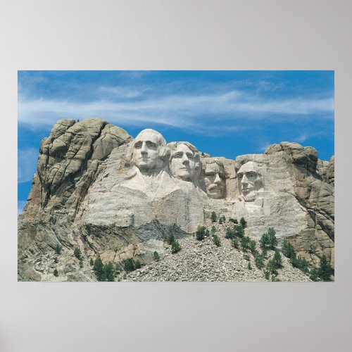 Mount Rushmore on a Sunny Day Poster