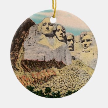 Mount Rushmore Ornament by vintageamerican at Zazzle