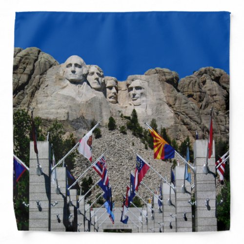 Mount Rushmore Photo Souvenir Personalizable Bandana