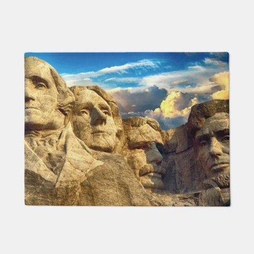 Mount Rushmore Presidential Memorial Doormat