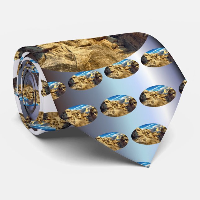 Mount Rushmore Presidential Memorial Neck Tie (Rolled)