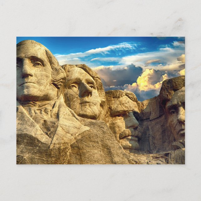 Mount Rushmore Presidential Memorial Postcard (Front)
