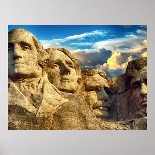 Mount Rushmore Presidential Memorial Poster