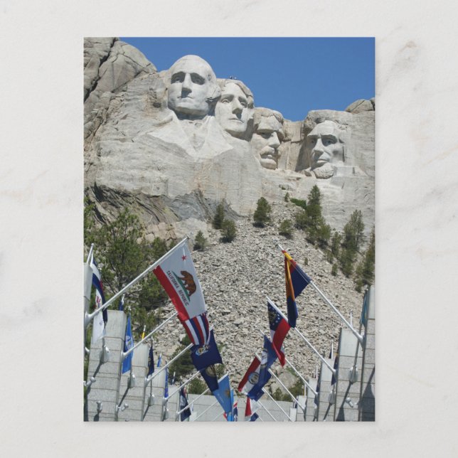 MOUNT RUSHMORE PRESIDENTS MEMORIAL SOUTH DAKOTA POSTCARD (Front)