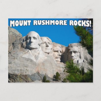 Mount Rushmore Rocks! Mount Rushmore  South Dakota Postcard by Classicville at Zazzle