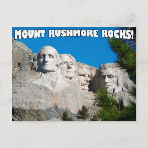 Mount Rushmore Rocks Mount Rushmore South Dakota Postcard