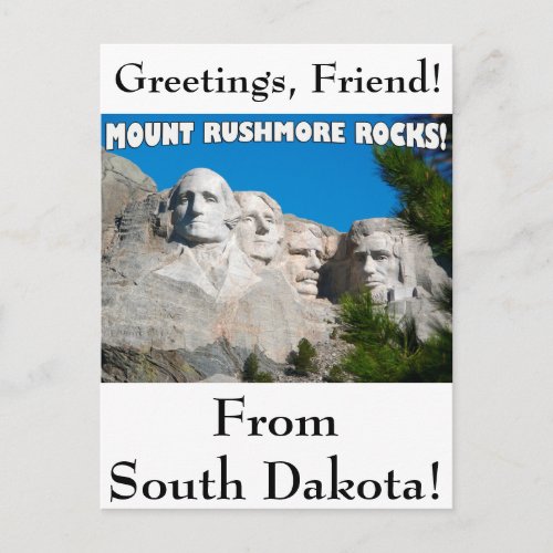 Mount Rushmore Rocks Mount Rushmore South Dakota Postcard