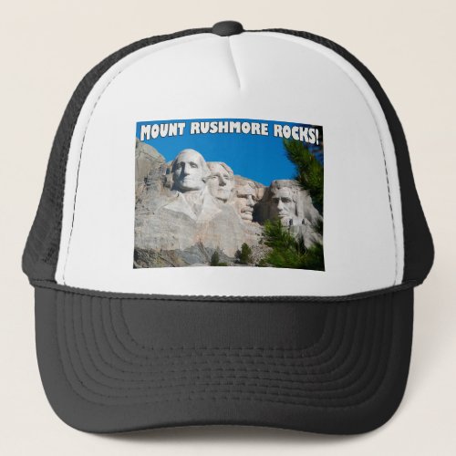 Mount Rushmore Rocks Mount Rushmore South Dakota Trucker Hat