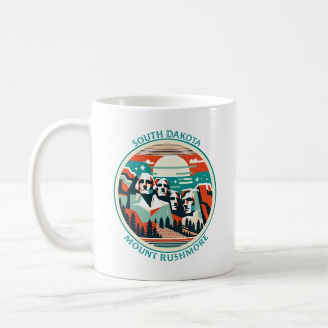 Mount Rushmore, South Dakota Coffee Mug (Left)