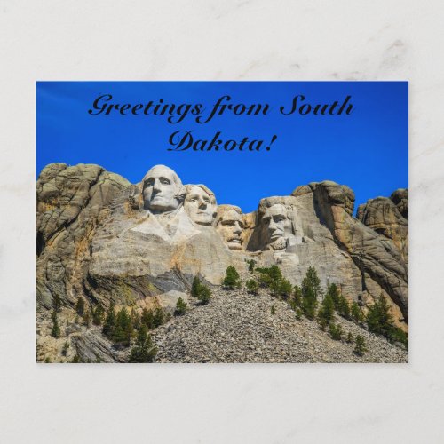 Mount Rushmore South Dakota Postcard