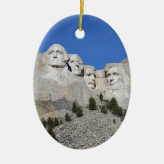 Mount Rushmore South Dakota Presidents USA America Ceramic Ornament