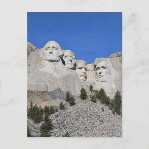 Mount Rushmore South Dakota Presidents USA America Postcard