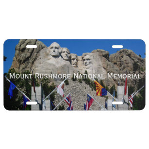 Mount Rushmore South Dakota Souvenir License Plate