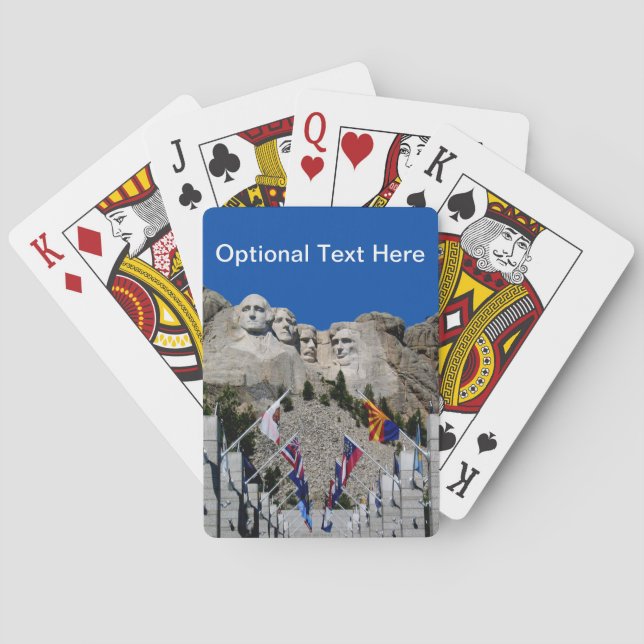 Mount Rushmore South Dakota Souvenir Poker Cards (Back)