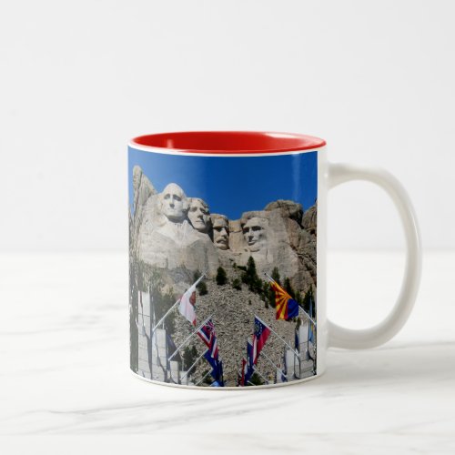 Mount Rushmore South Dakota Souvenir Two_Tone Coffee Mug