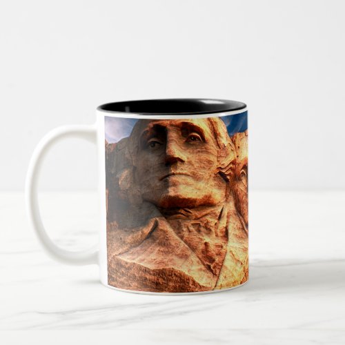 Mount Rushmore South Dakota Two_Tone Coffee Mug