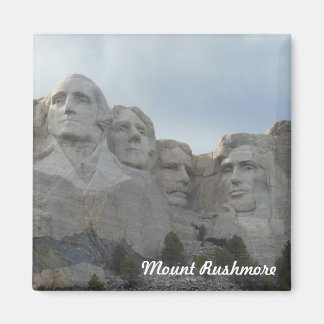 Mount Rushmore Square Magnet