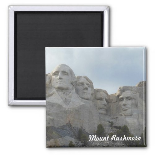 Mount Rushmore Square Magnet