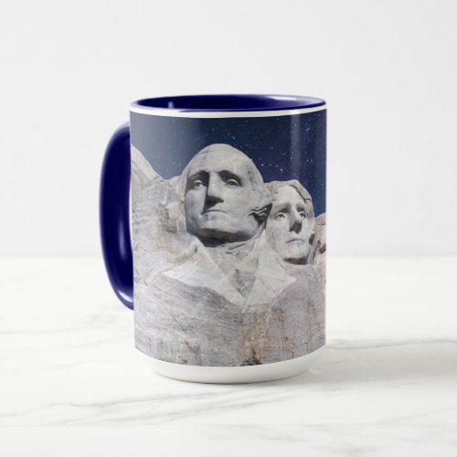 Mount Rushmore Timelapse Sky Mug