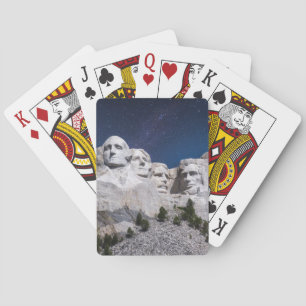 Mount Rushmore Timelapse Sky Poker Cards