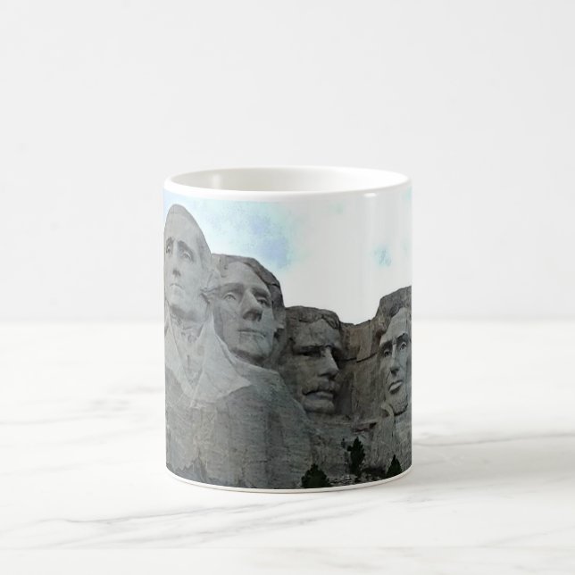 Mount Rushmore Tribute Love Coffee Mug (Center)