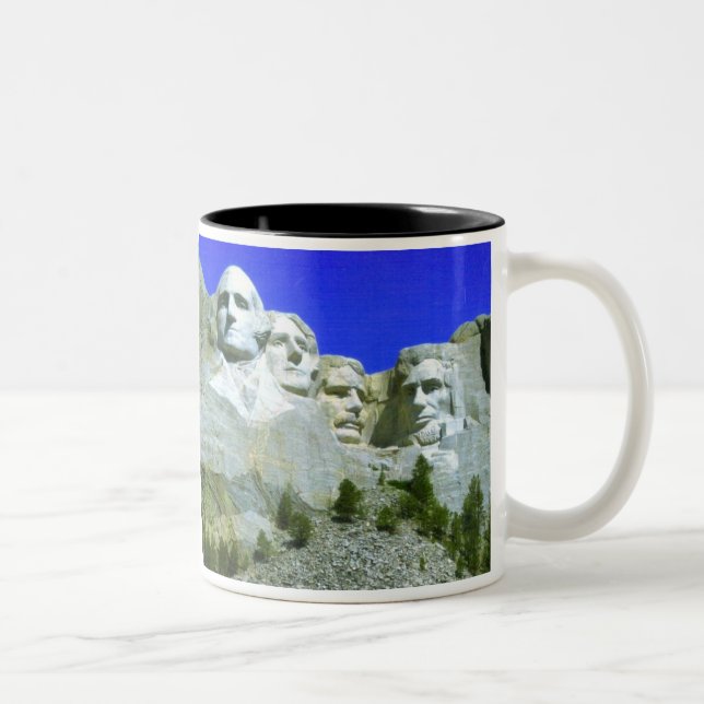Mount Rushmore Two-Tone Mug (Right)