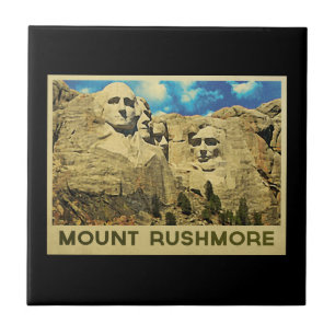 Mount Rushmore Vintage Ceramic Tile