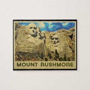 Mount Rushmore Vintage Jigsaw Puzzle
