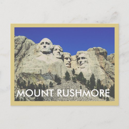 Mount Rushmore Vintage Travel Postcard