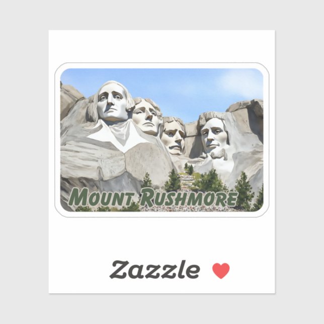Mount Rushmore Watercolor Sticker (Sheet)