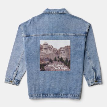 Mount Rushmore's Four Denim Jacket by DevelopingNature at Zazzle