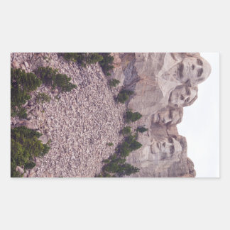 Mount Rushmore's Four Rectangular Sticker