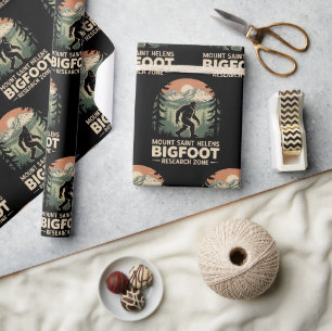 Mount Saint Helens Bigfoot Research Zone Wrapping  Paper