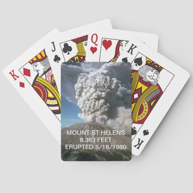 Mount Saint Helens Playing Cards (Back)