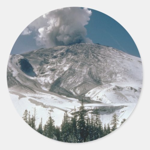 Mount Saint Helens _ Pre_Eruption Classic Round Sticker