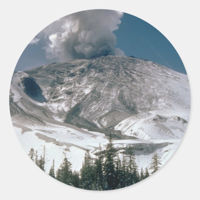 Mount Saint Helens - Pre-Eruption Classic Round Sticker (Front)