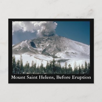 Mount Saint Helens - Pre-eruption Postcard by Brookelorren at Zazzle