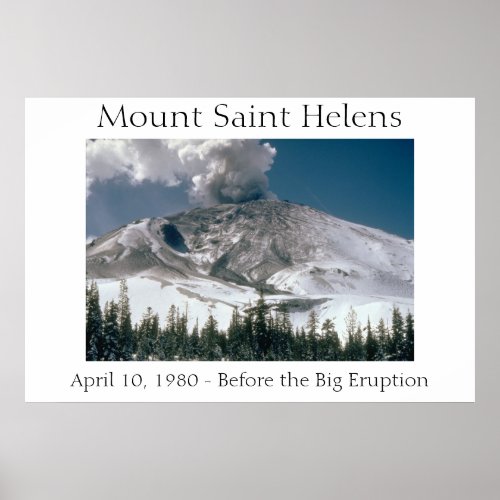 Mount Saint Helens _ Pre_Eruption Poster
