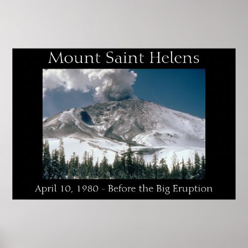 Mount Saint Helens _ Pre_Eruption Poster