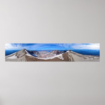 Mount Saint Helens Summit Panorama Poster by allphotos at Zazzle