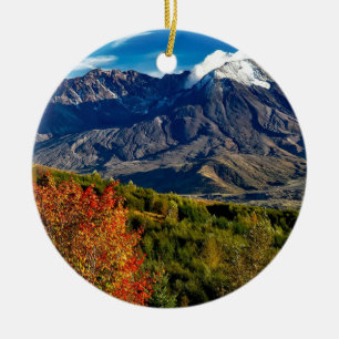 Mount Saint Helens, Washington Ceramic Ornament